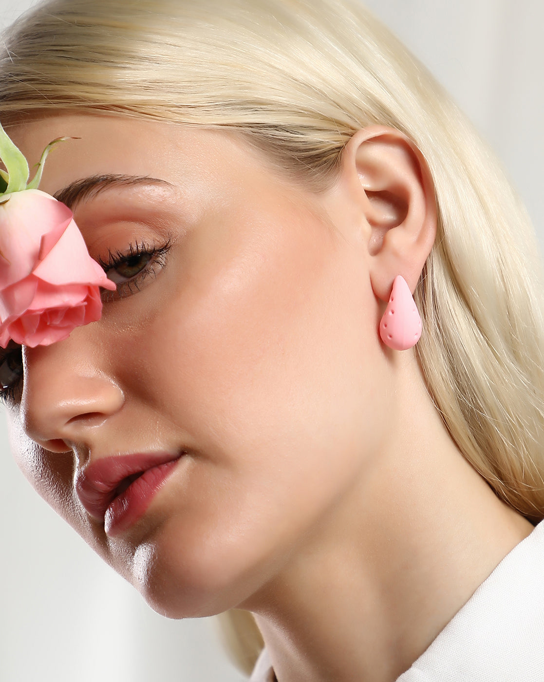 Women's Barbie Pink Brass Earrings