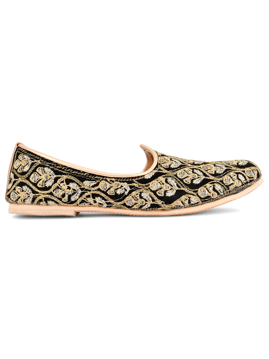 Men's Indian Ethnic Party Wear Black Footwear