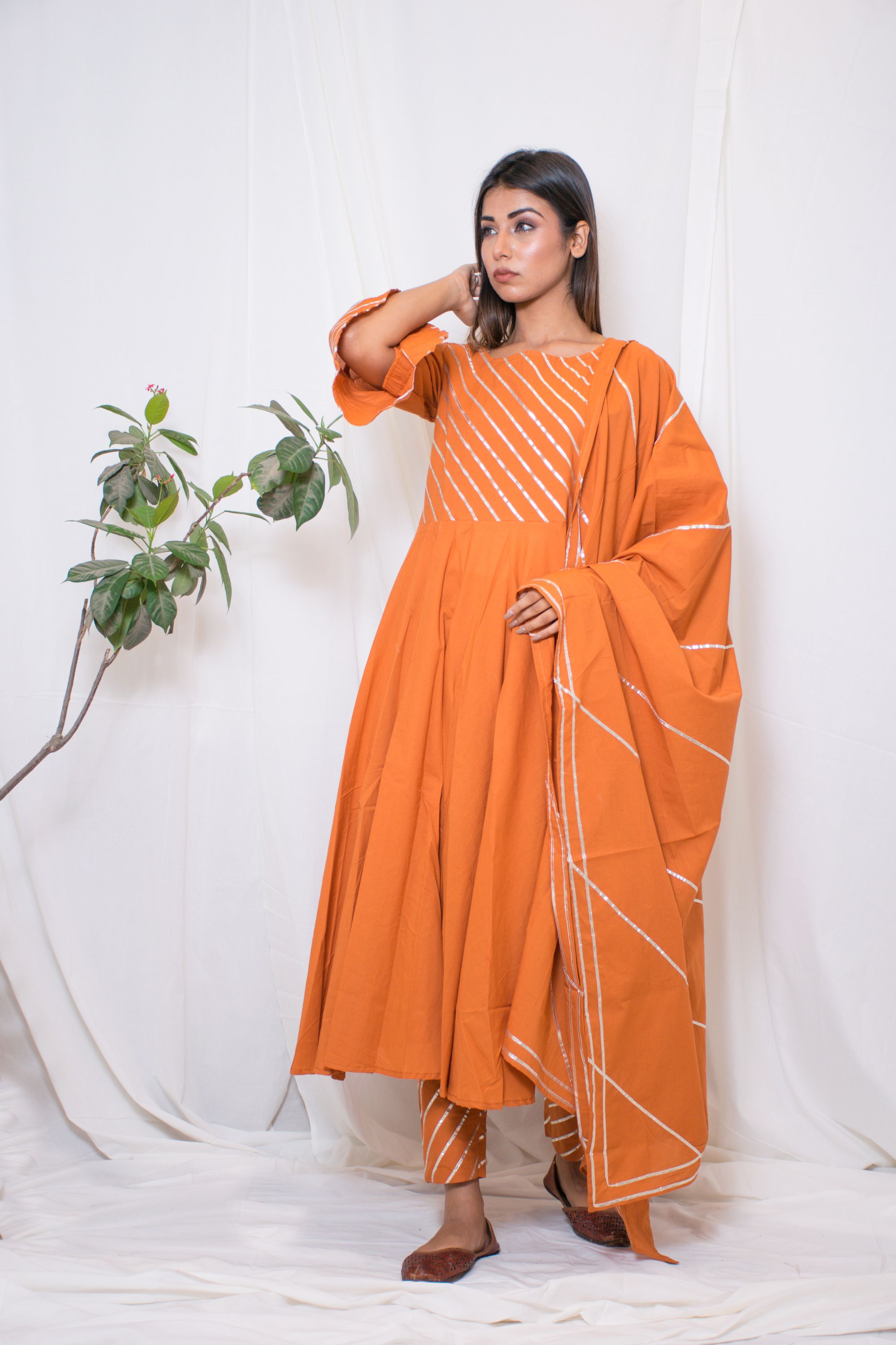 Women's Anarkali Suit Set (3Pc Set)