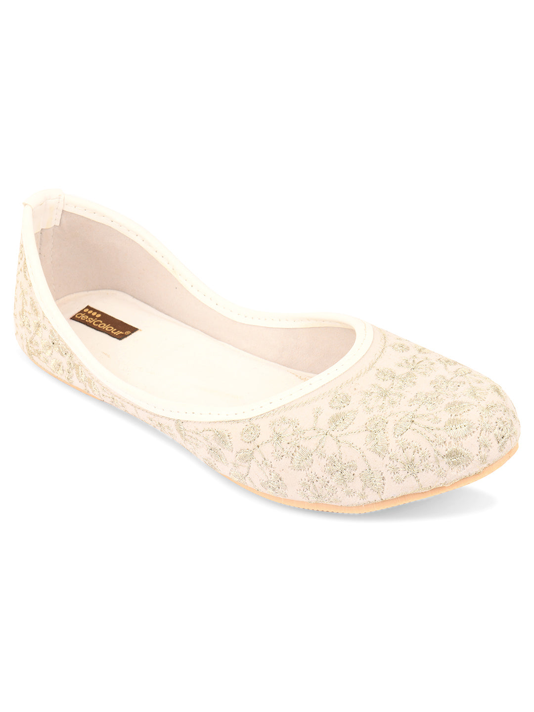 Women's Grey Boutique Indian Ethnic Comfort Footwear