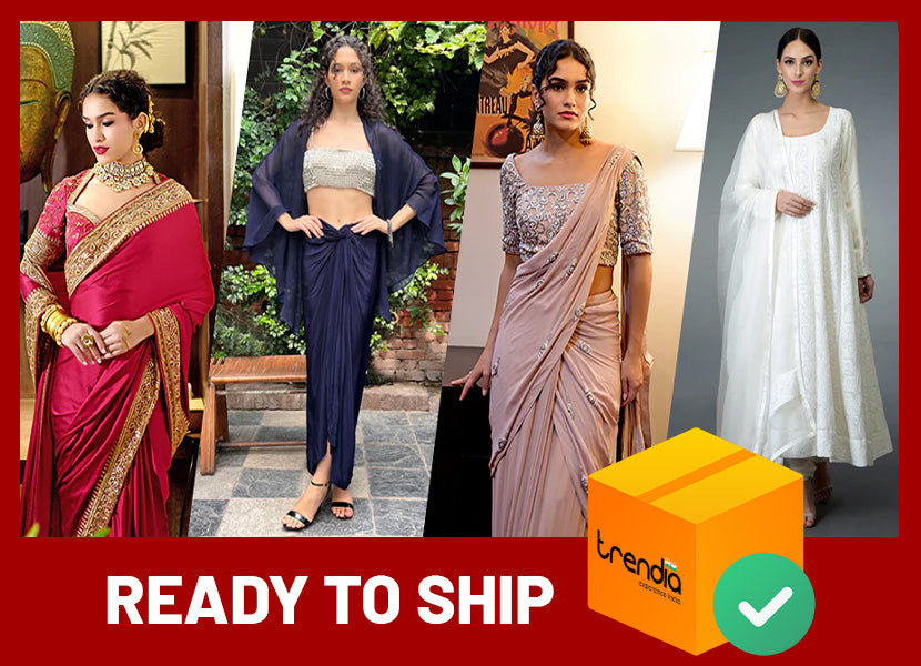 Shop Indian ethnic wear only from our ready to ship collection and get fast delivery before diwali. All your festive ethnic wear solutions are here.