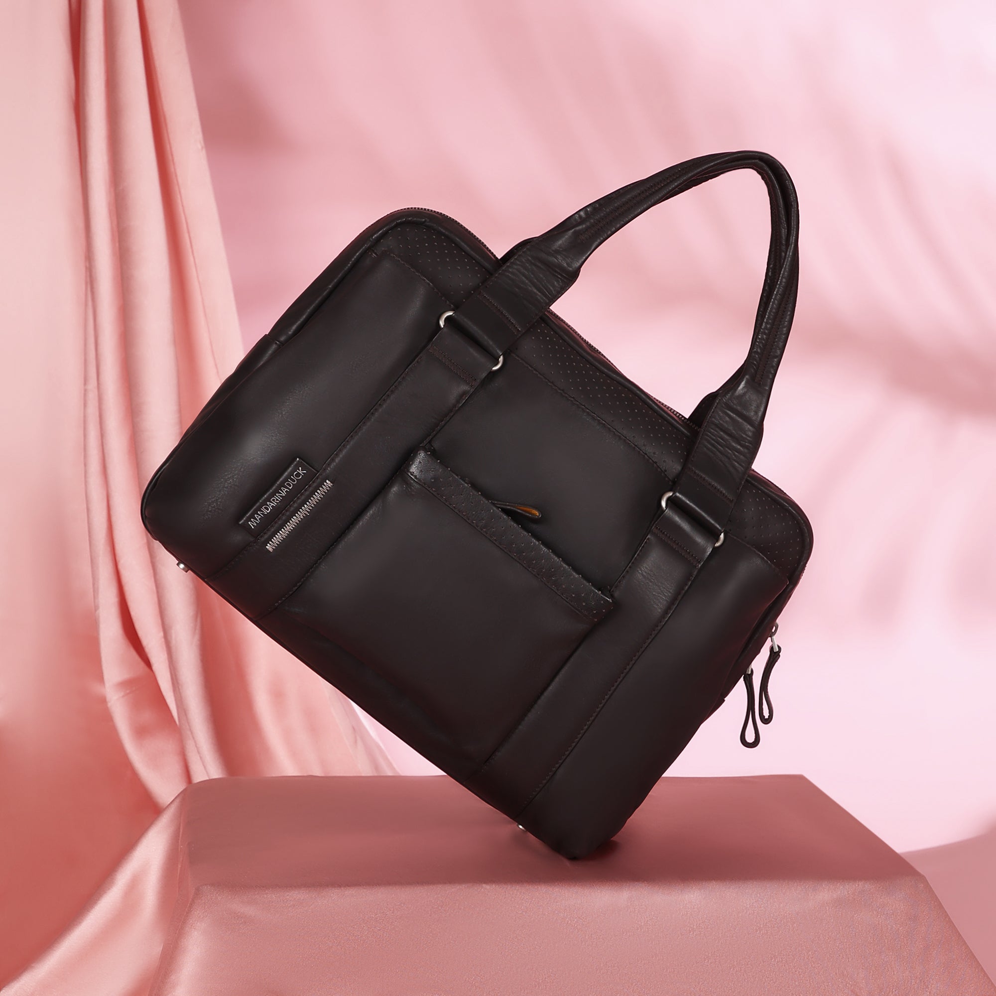 Grace Collection Limited Edition Genuine Leather Brown Office Bag