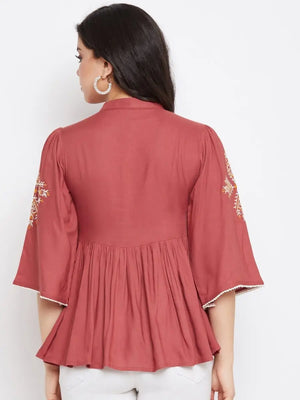 winered-maroon-embroidered-rayon-regular-top