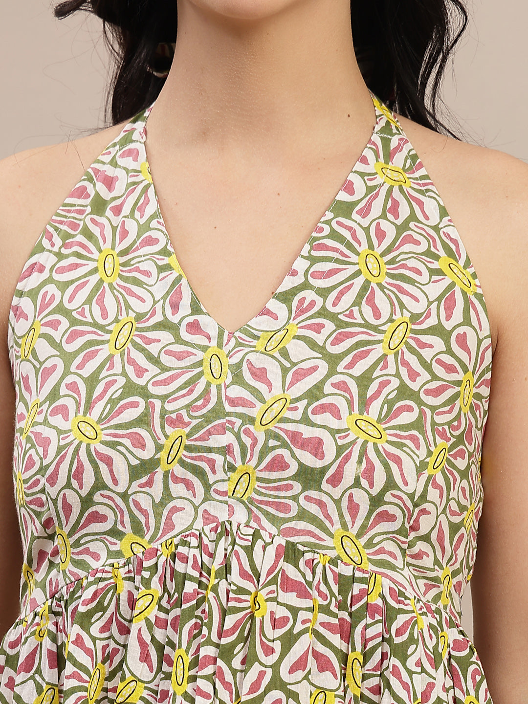 Women's Multi Floral Printed Cotton Co-Ord Set