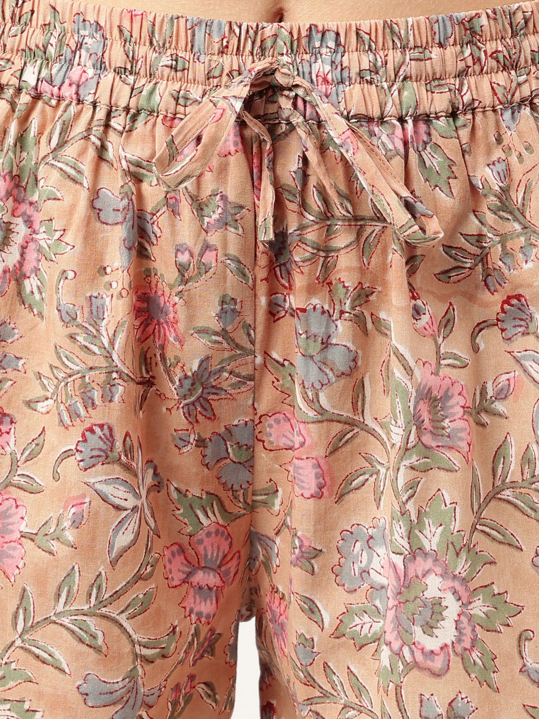 Women's Floral Printed Cotton Short Night suit