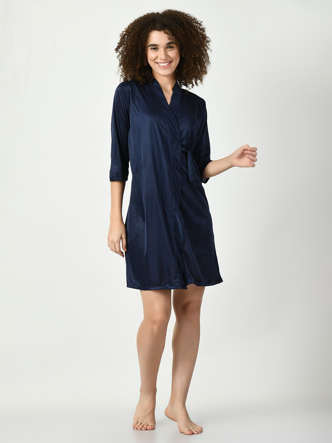 Women's Satin Blue Nightdress