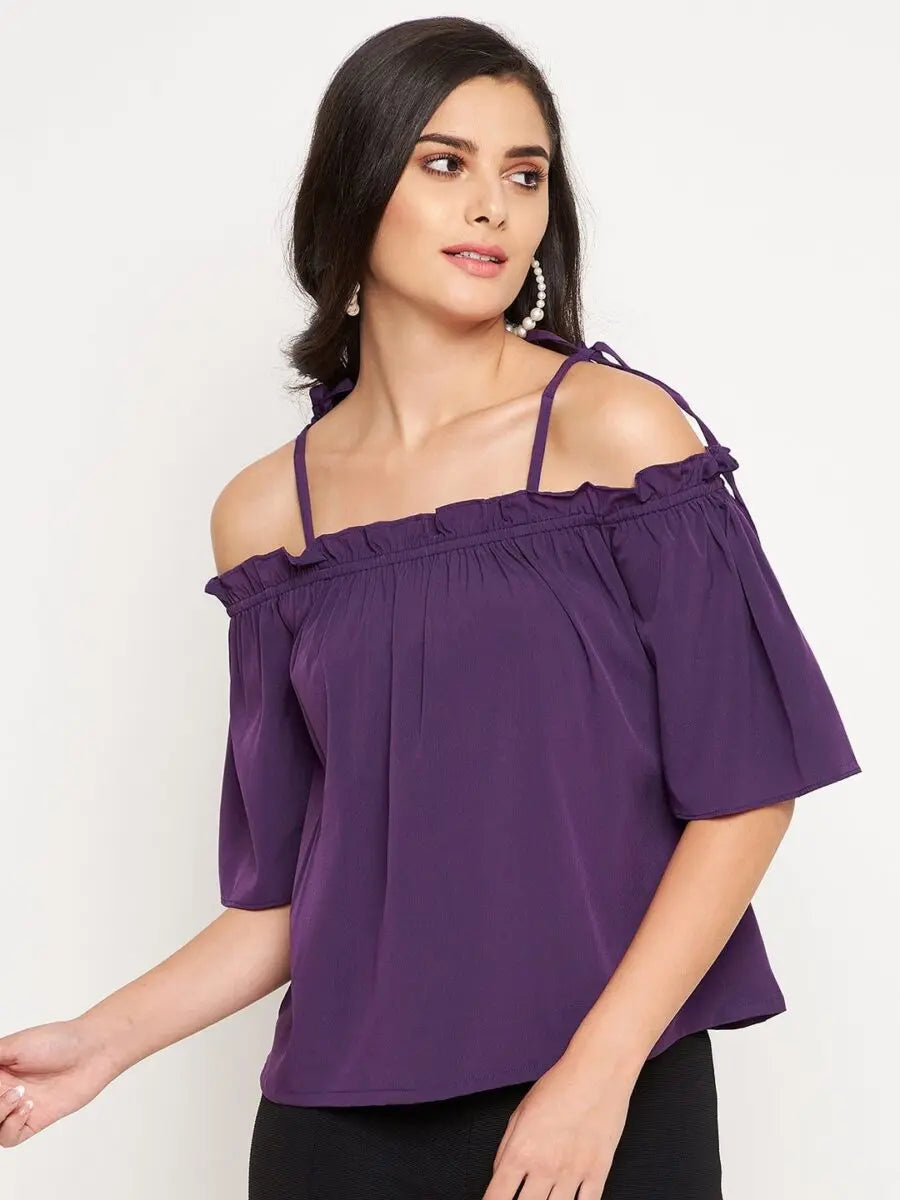 winered-purple-soild-off-shoulder-top