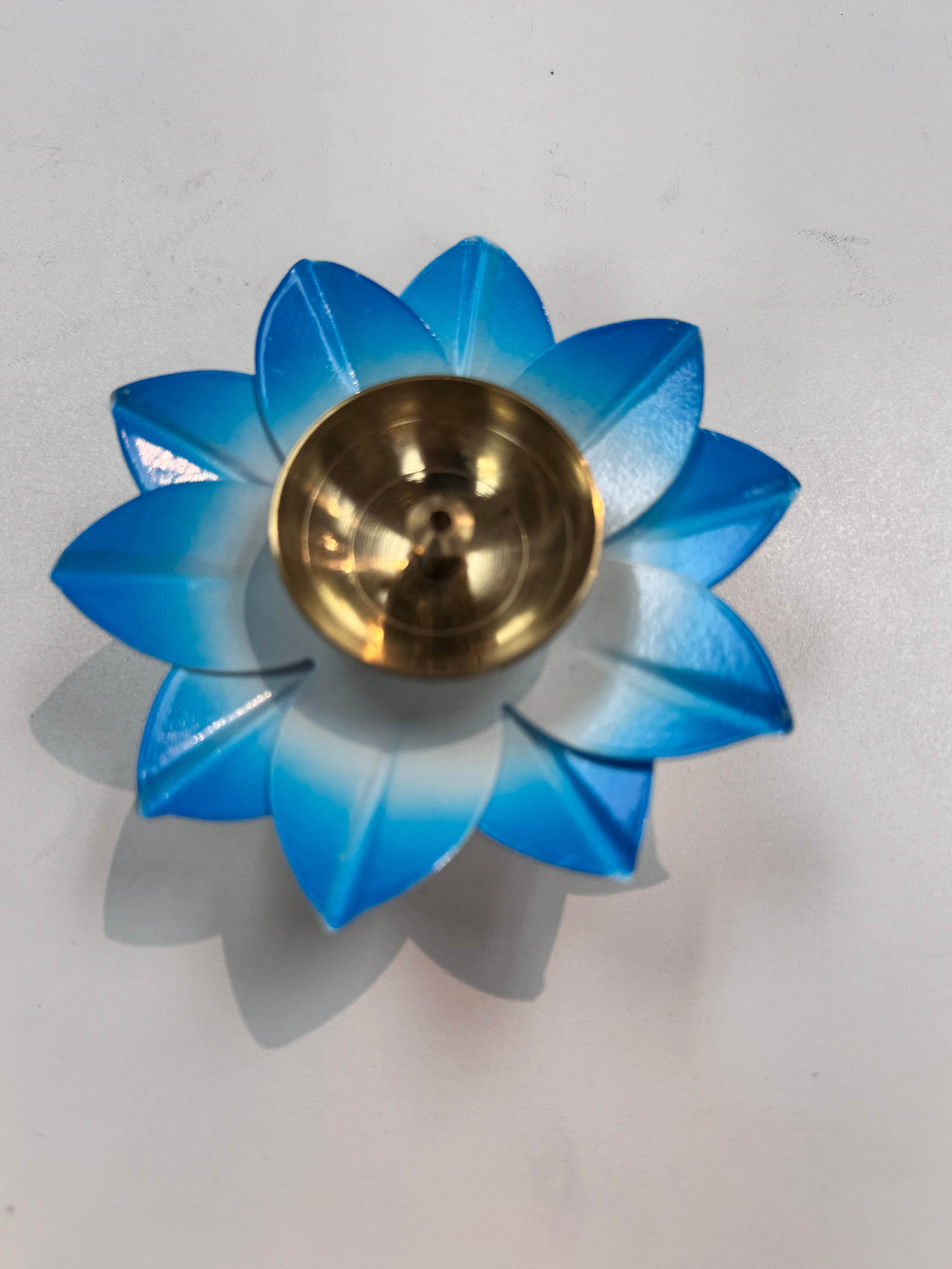 Colour Flower Deep Diya 2" – Decorative Oil Lamp for Puja & Festive Décor