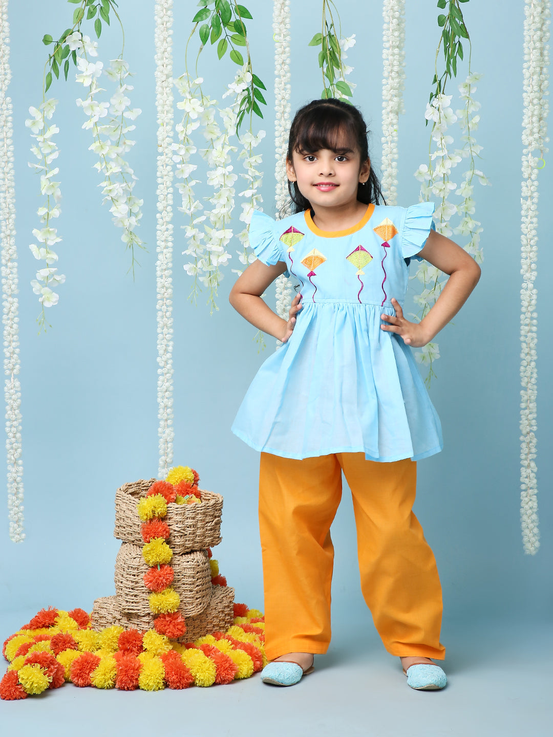 Girl's  Patang Peplum Kurti
