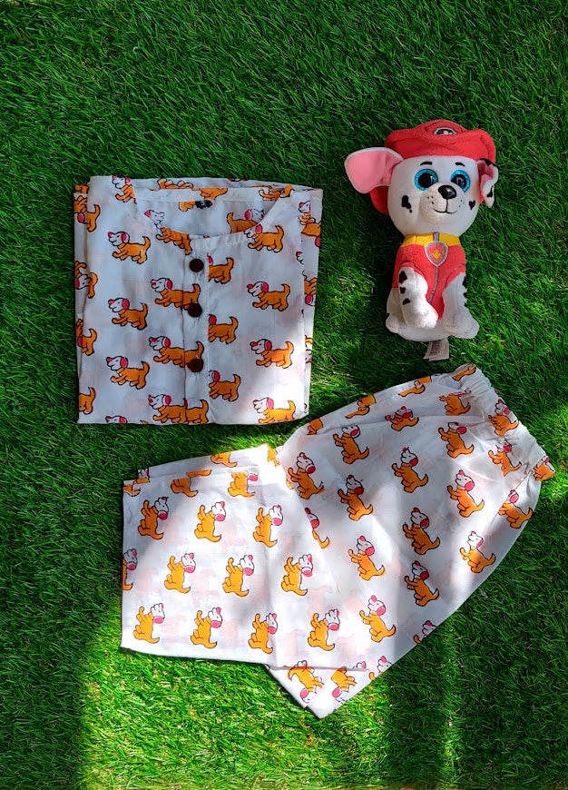 Unisex Night Suit -  Dog'S Day Out