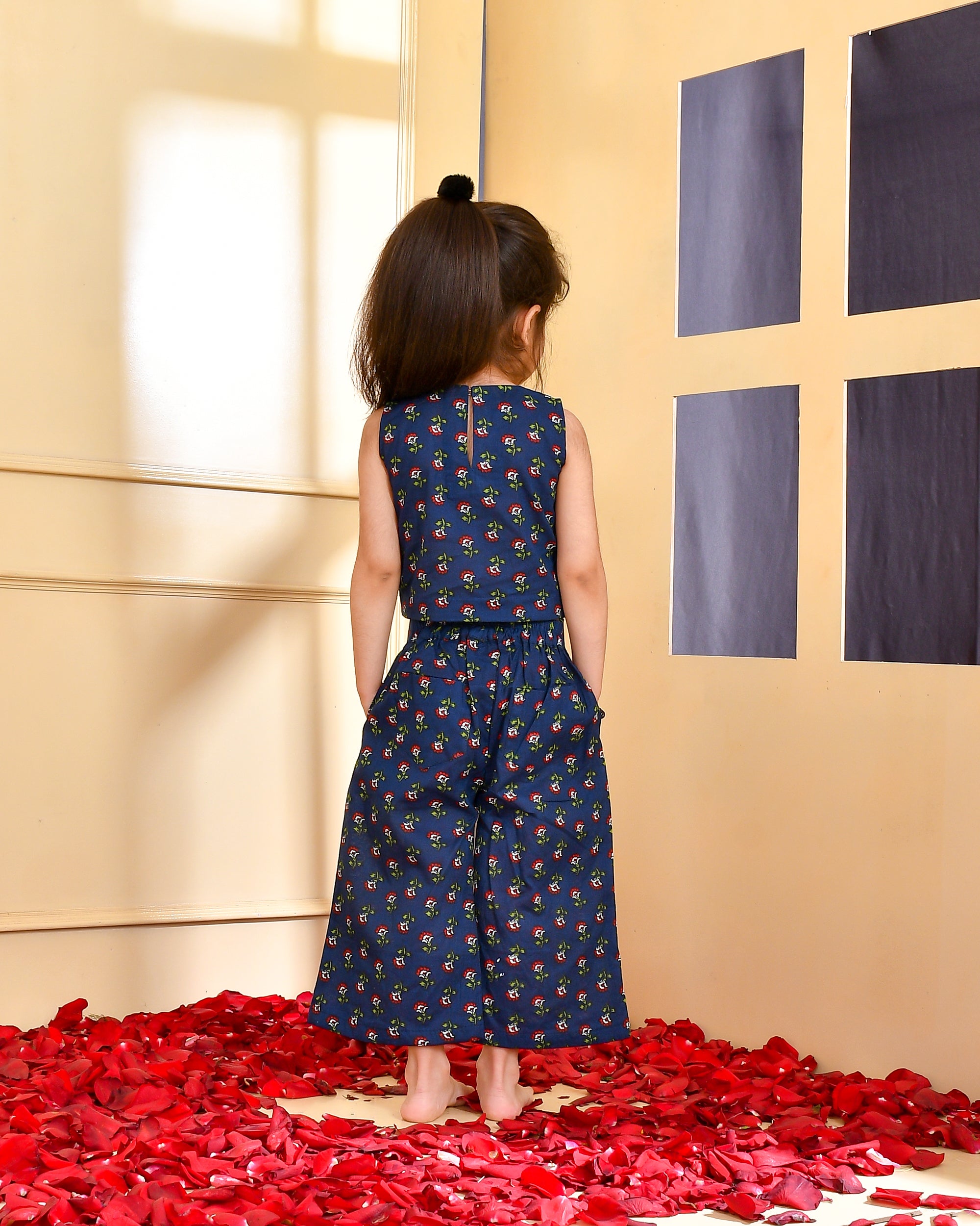Girl's Blue Top and Trouser Set