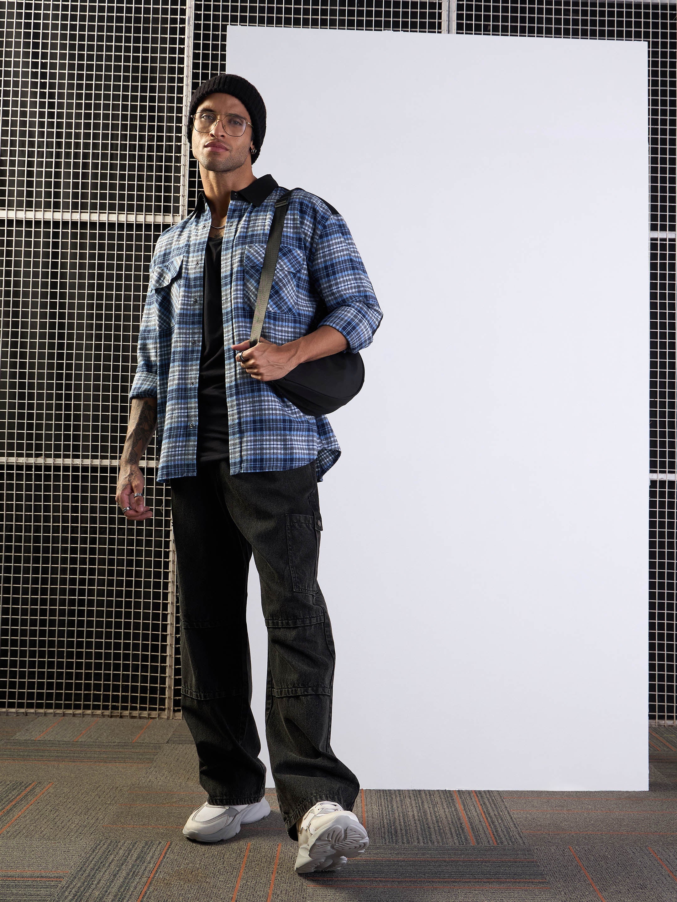 Men's Grey Over Size Shirt