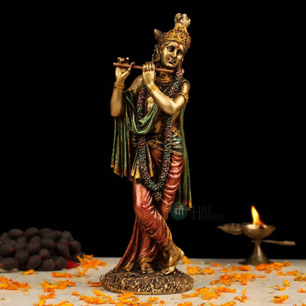Lord Krishna Standing Statue – 10 Inch