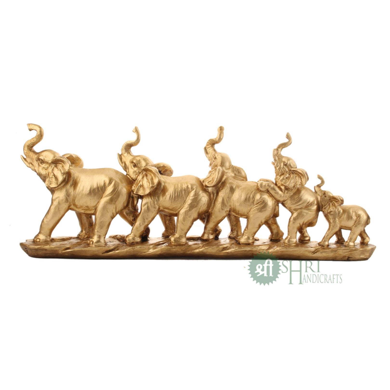 20" FIVE ELEPHANT ON BASE