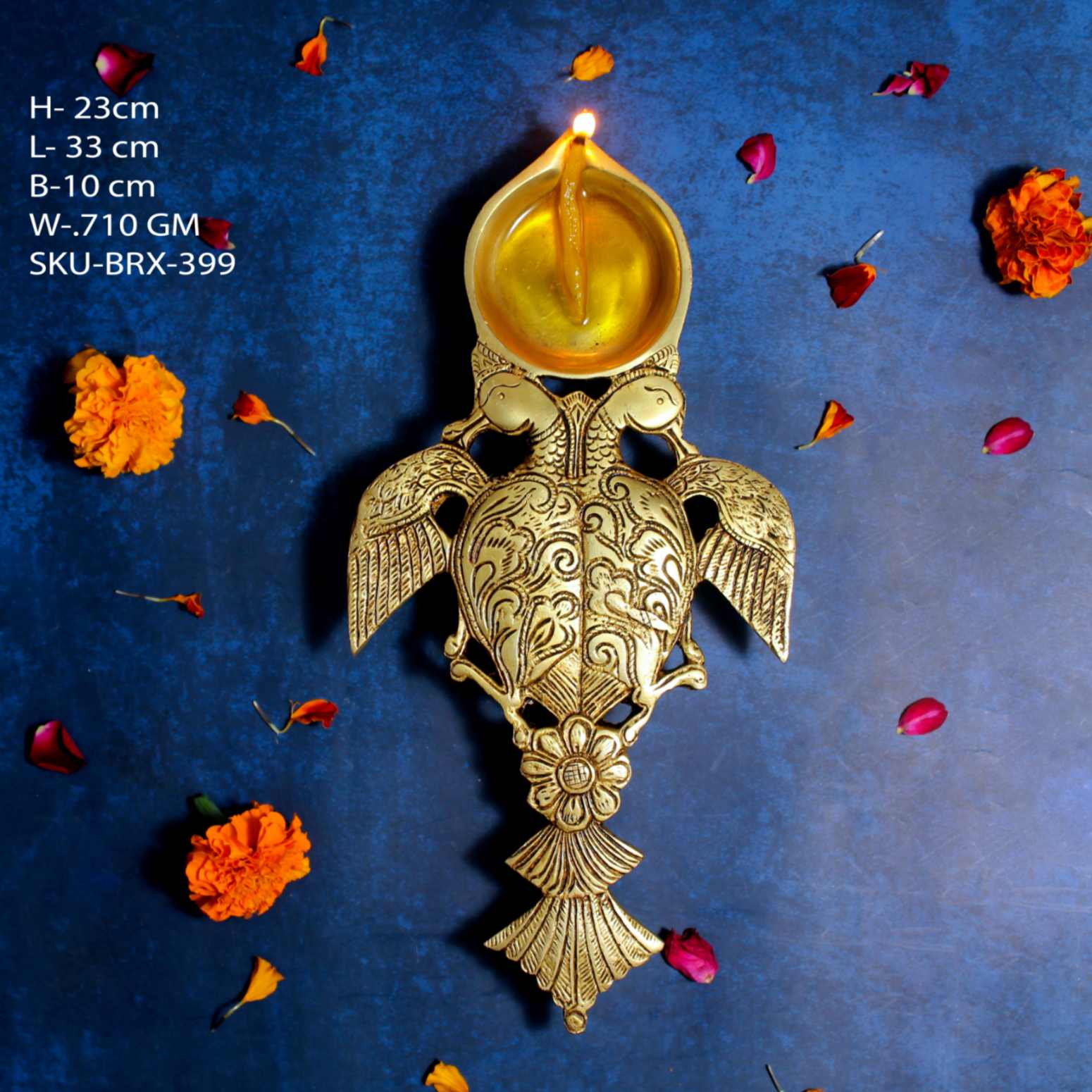 11" BRASS POOJA SPOON
