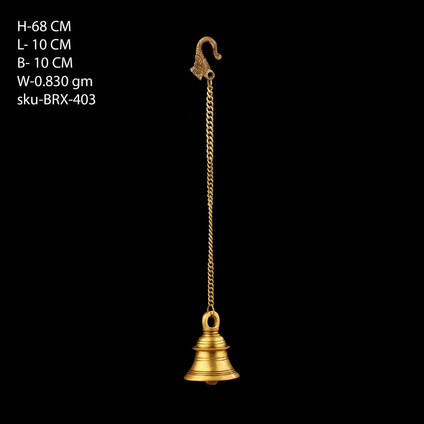 5" BRASS HANGING BELL