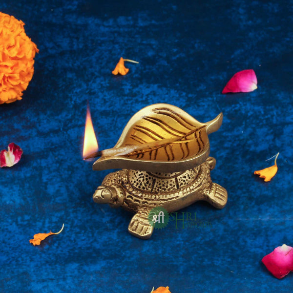 1.5" BRASS TORTOISE DEEPAK