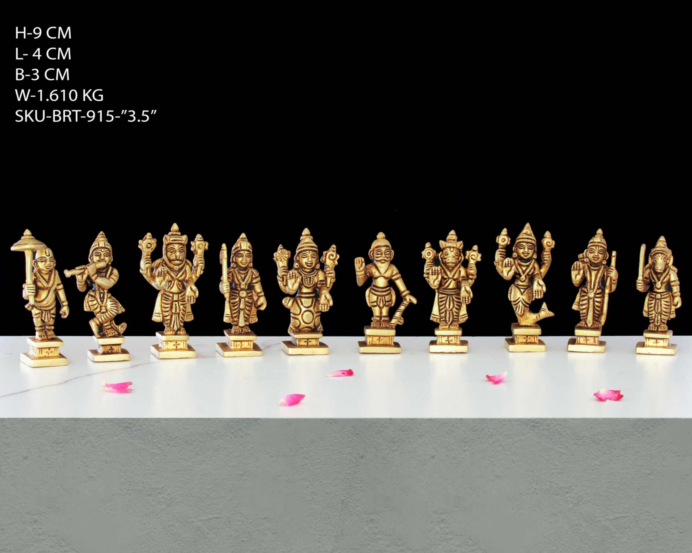 3.5" BRASS DASHAVTAR