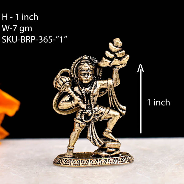 1" Standing Brass Hanuman Idol | Premium Handcrafted God Figurine
