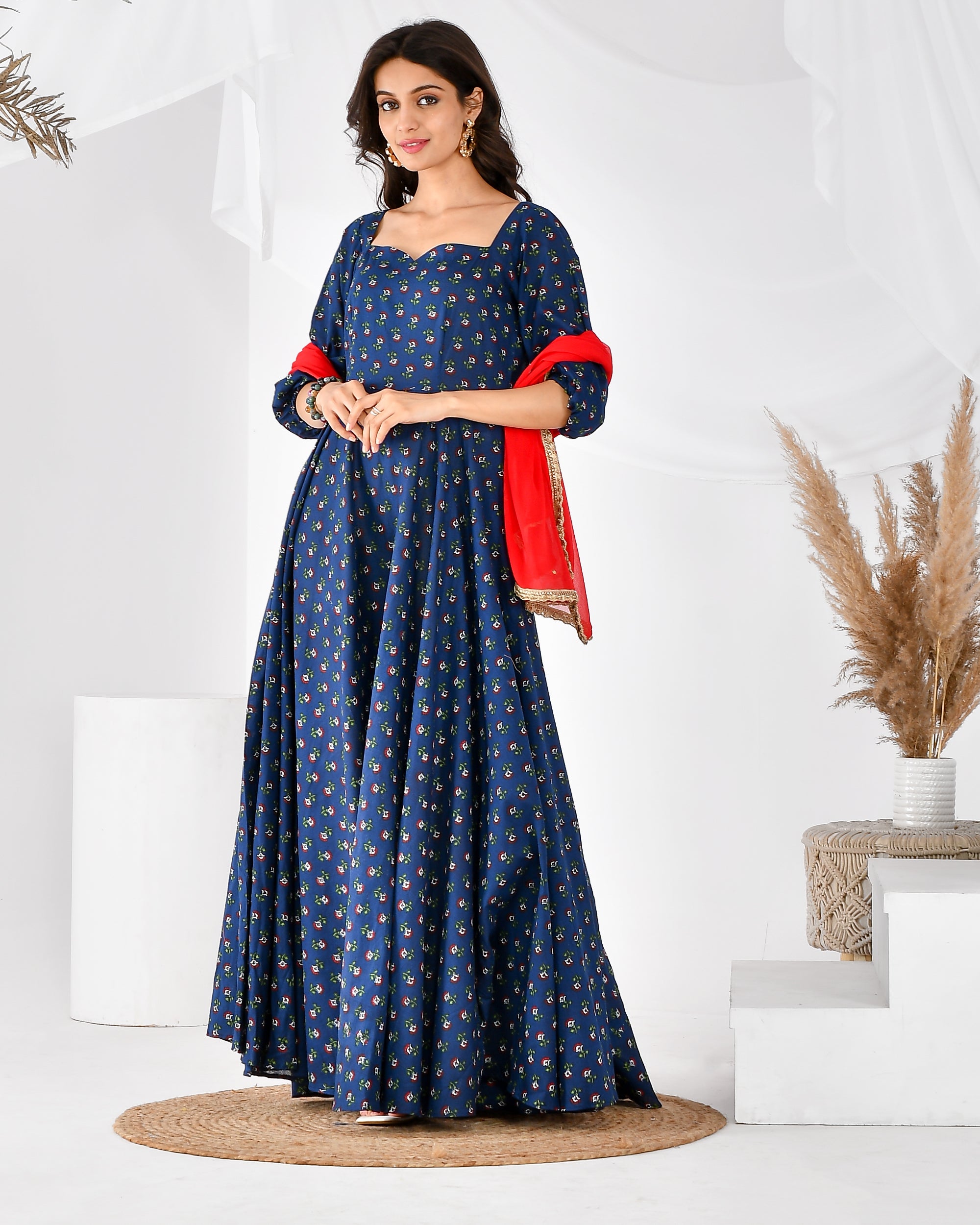 Women's blue anarkali s