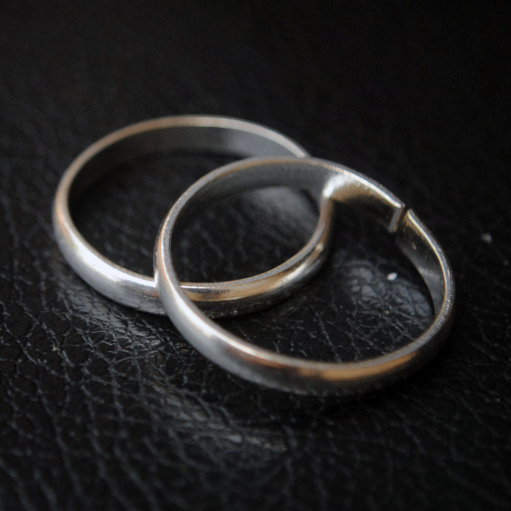 Women's Silver Adjustable Toe Rings