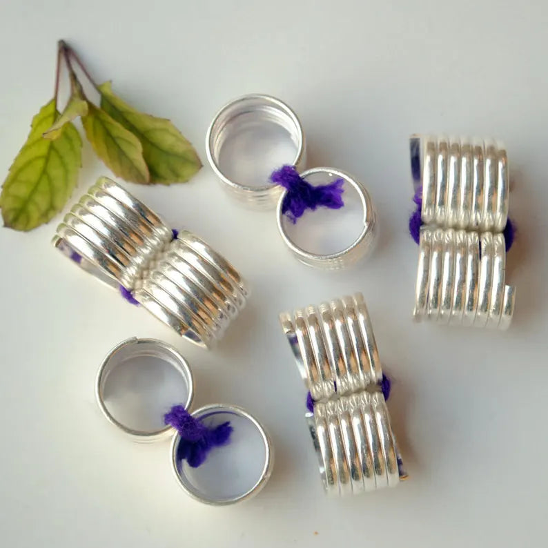 Women's Silver Adjustable Toe Rings