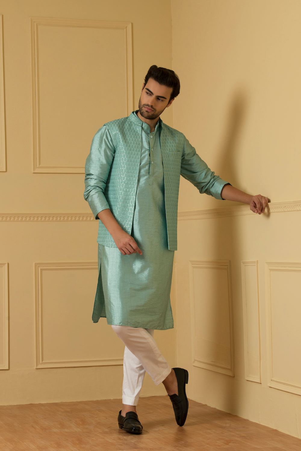 Men's Open Nehru Jacket Set