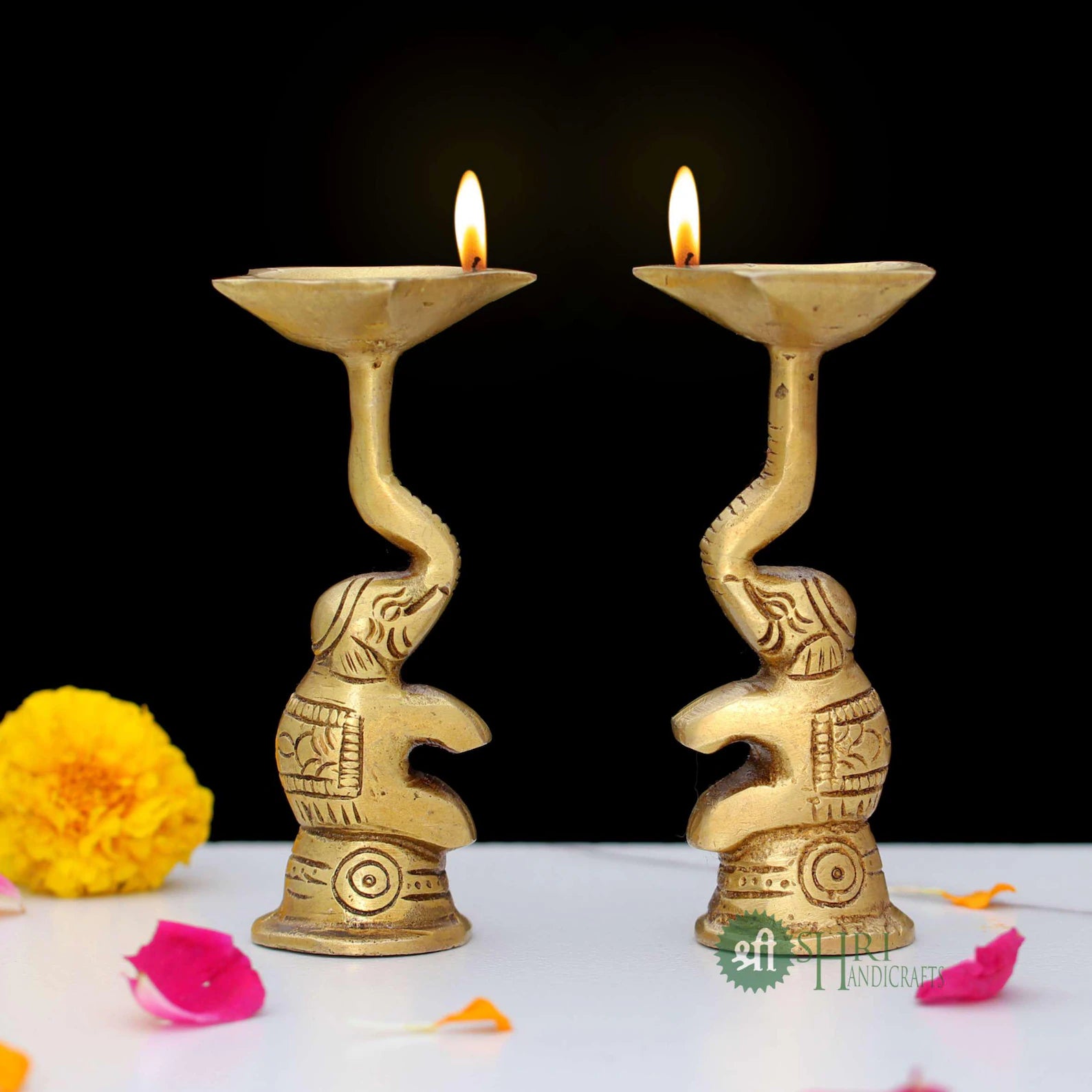 Brass Elephant Deepak