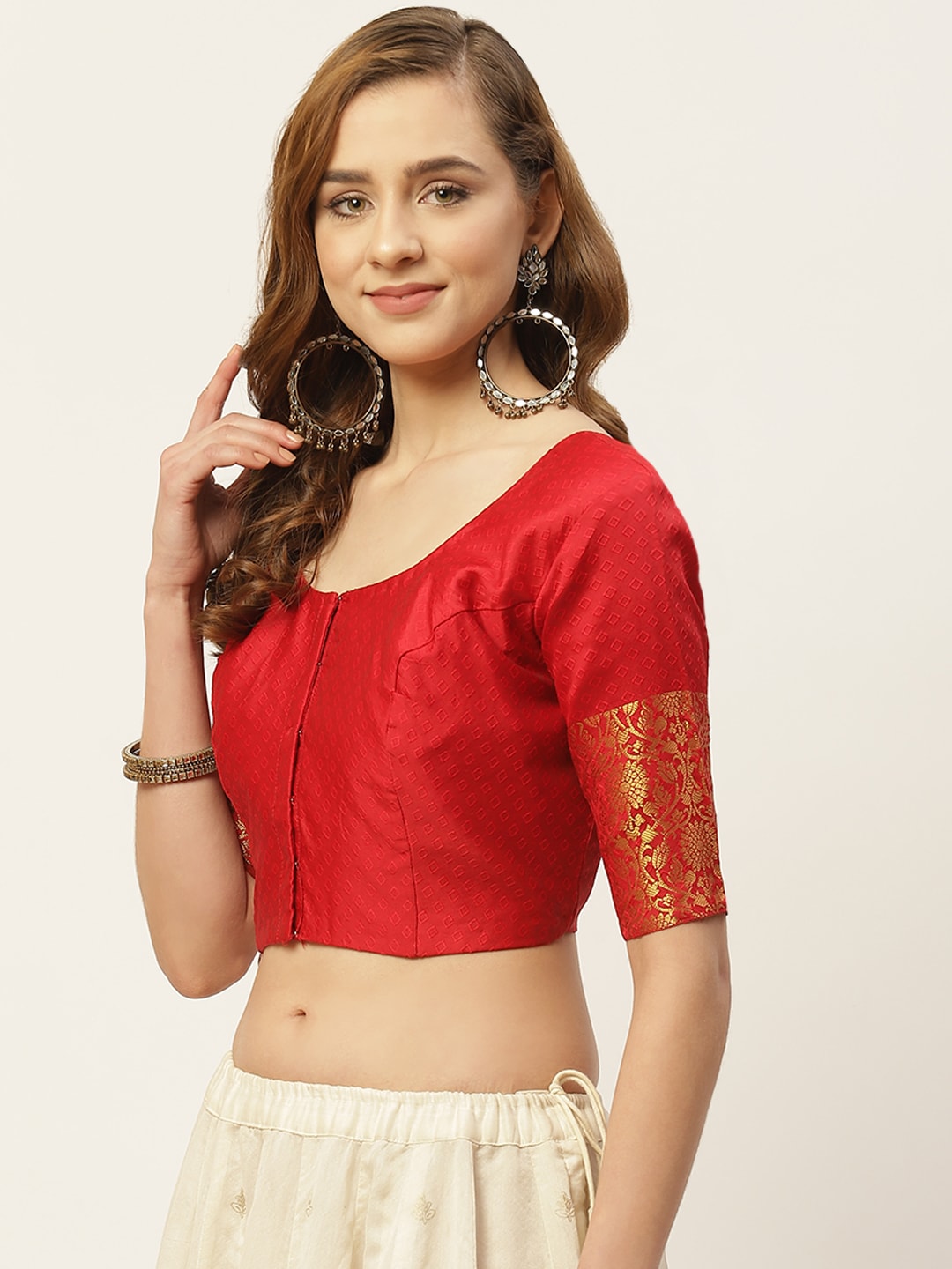Women's Brocade Saree Blouse