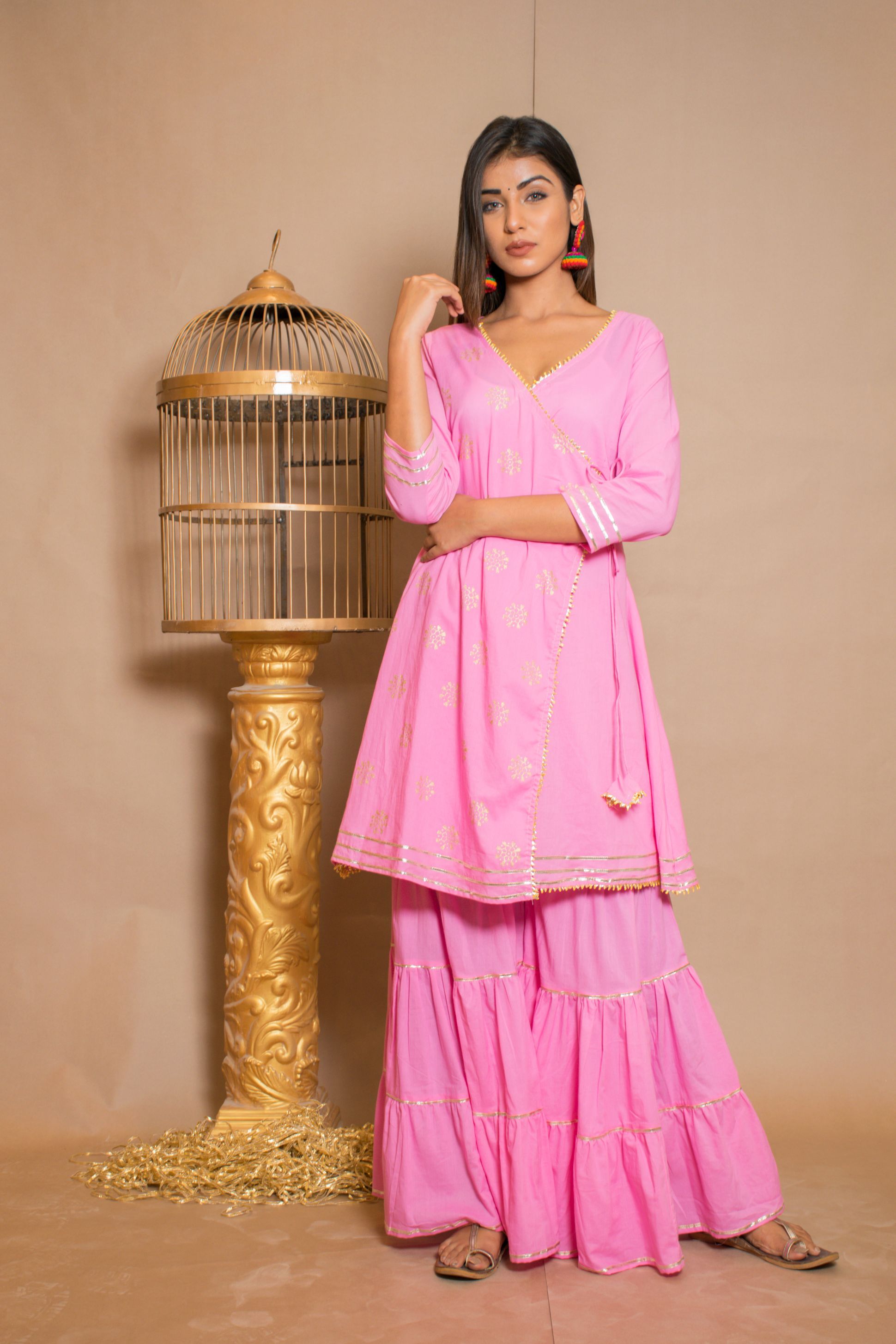 Women's Anarkali Kurta With Sharara (2Pc Set)