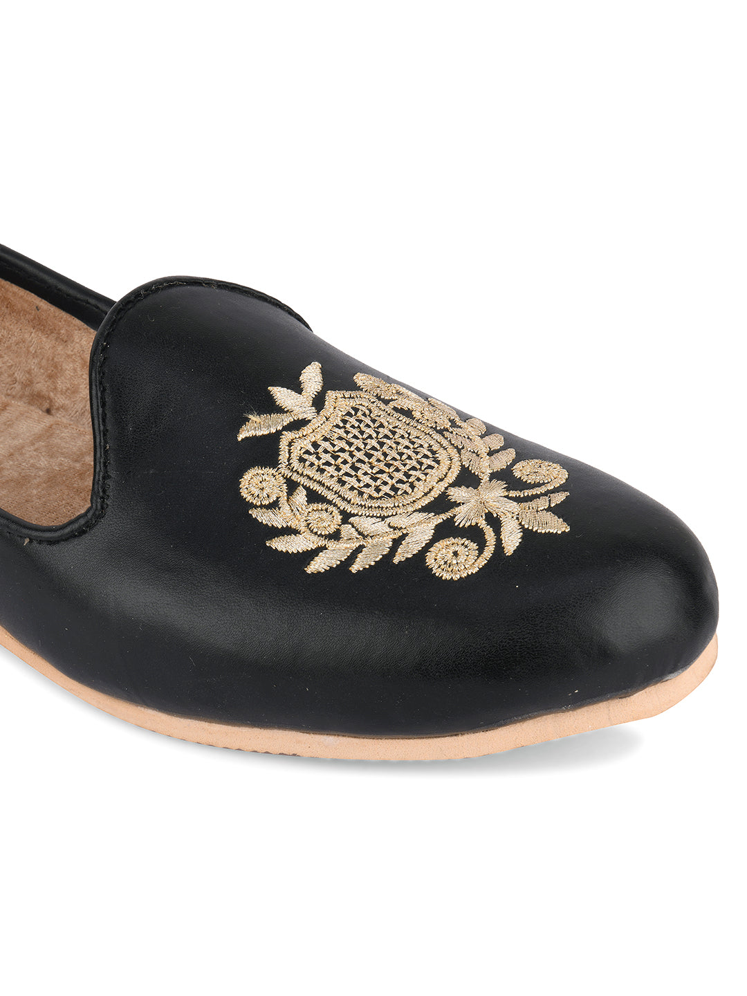 Men's Indian Ethnic Party Wear Black Footwear