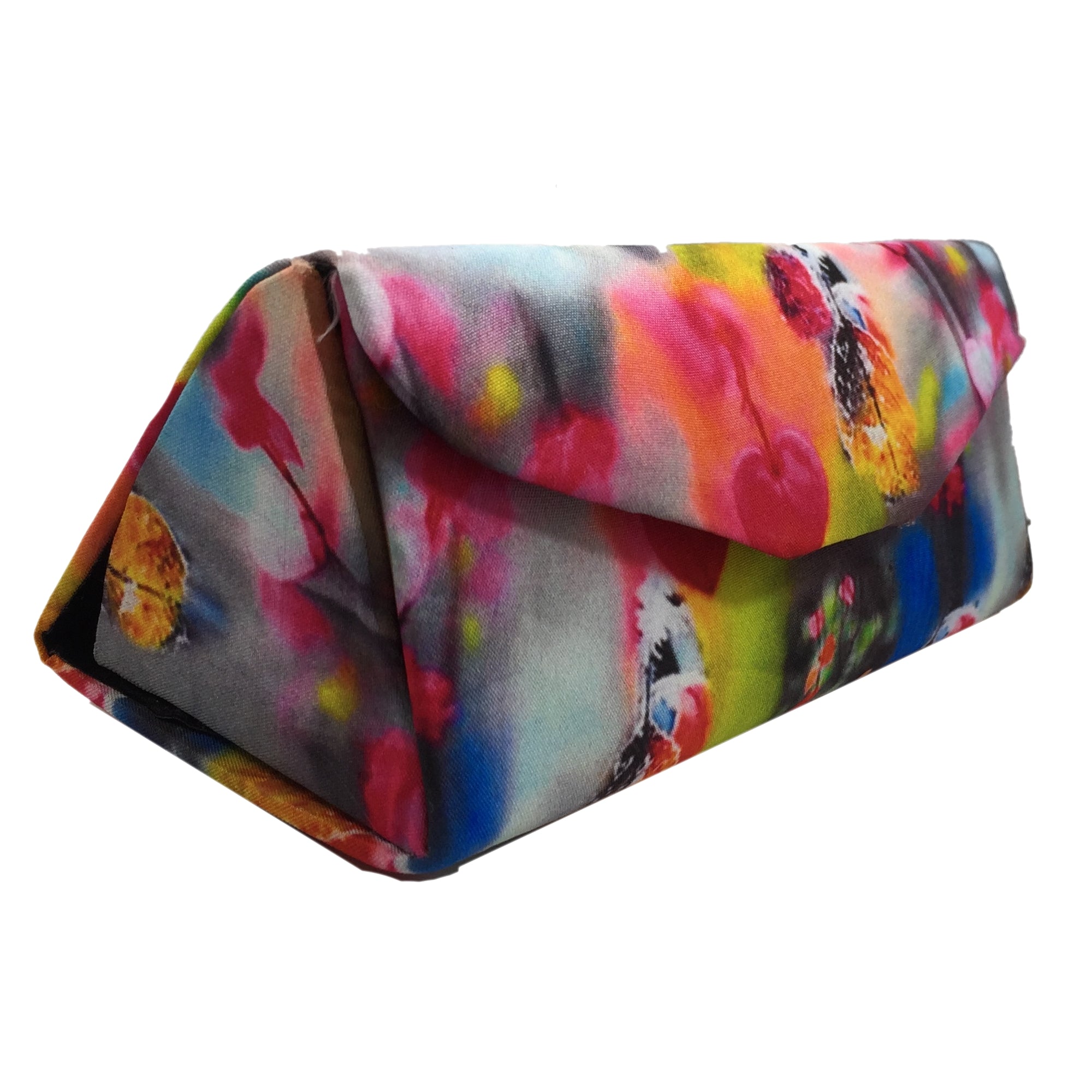 Women's Cotton Fabric Sunglasses And Spectacles Hard Case Cover For Protect