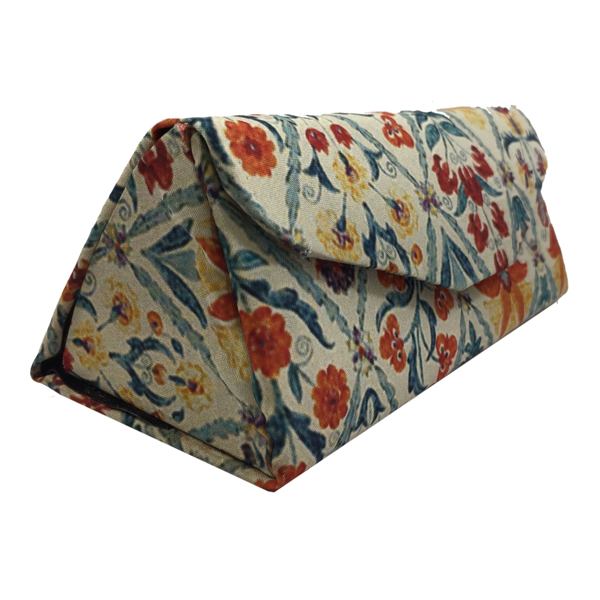 Women's Cotton Fabric Sunglasses And Spectacles Hard Case Cover For Protect