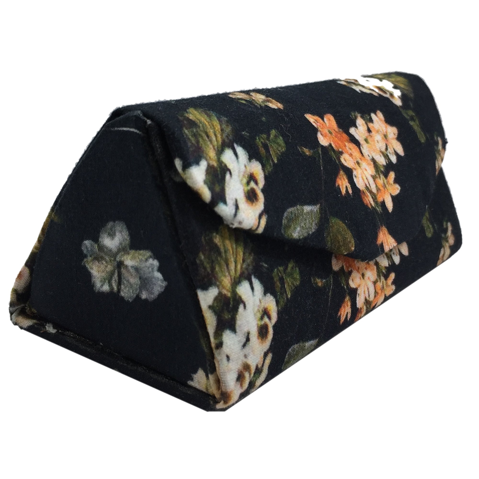 Women's Cotton Fabric Sunglasses And Spectacles Hard Case Cover For Protect