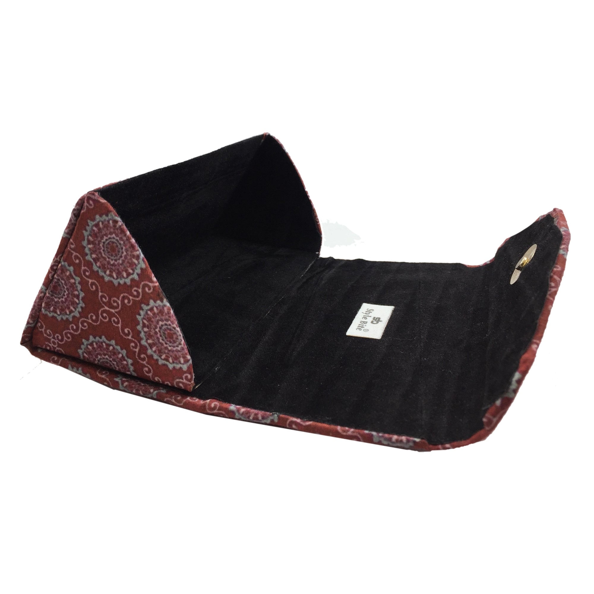 Women's Cotton Fabric Sunglasses And Spectacles Hard Case Cover For Protect