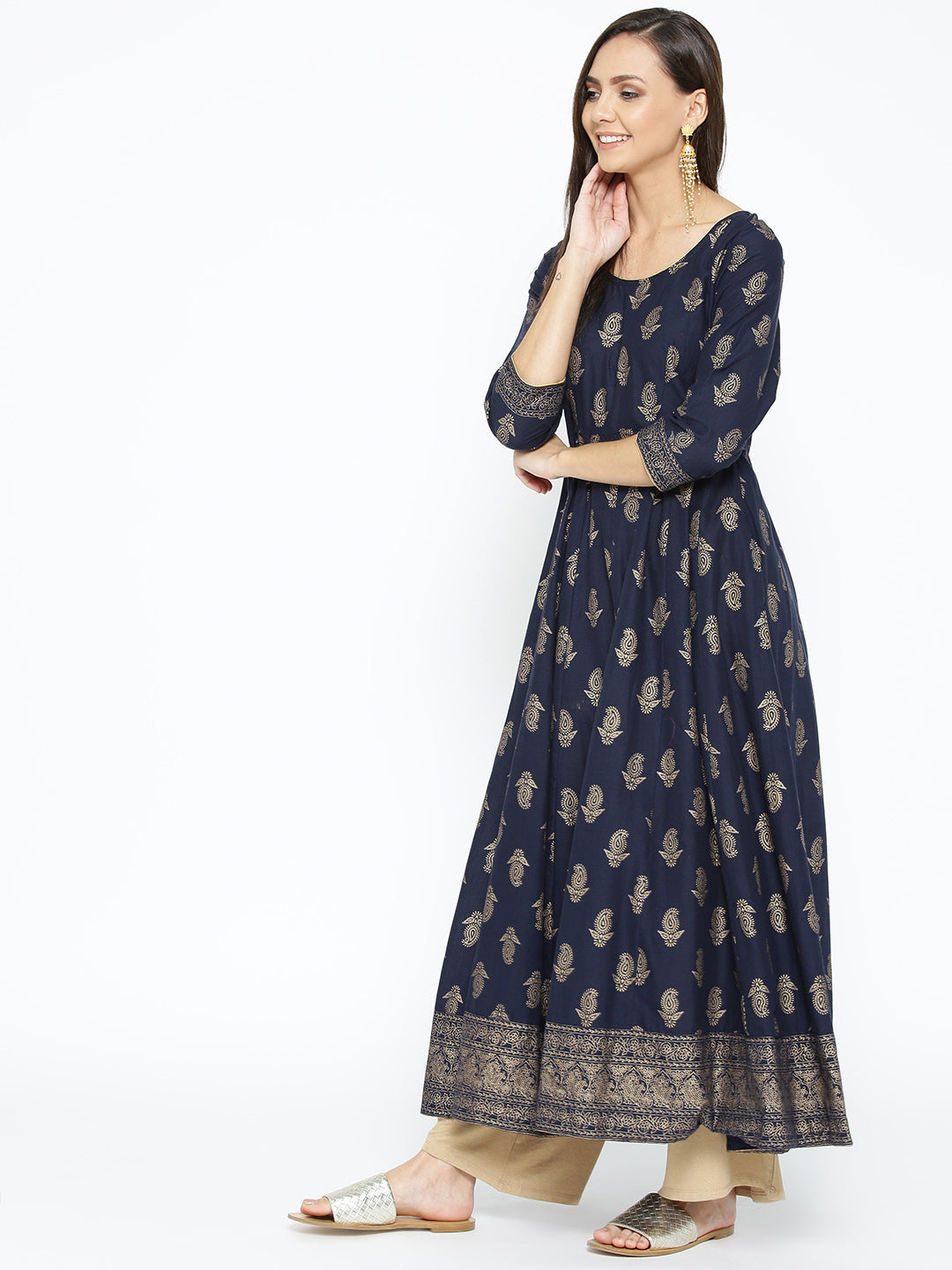 Women's Cotton Stylish Anarkali Kurta