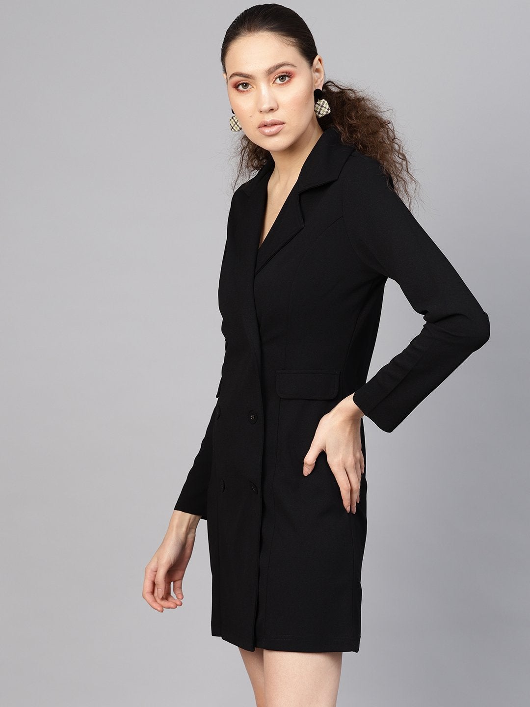 Women's Black Blazer Dress