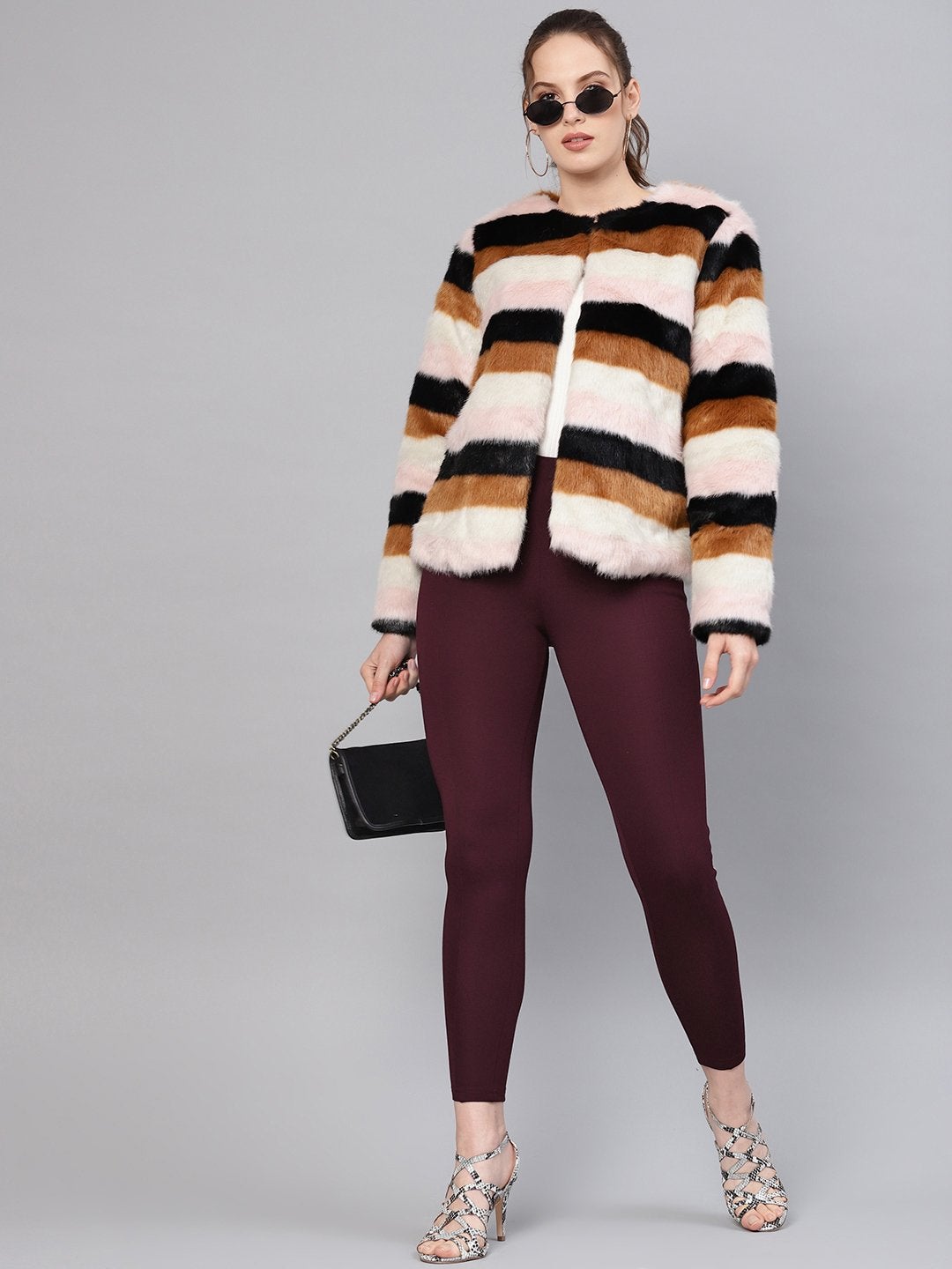 Women's Burgundy Pintuck Jegging