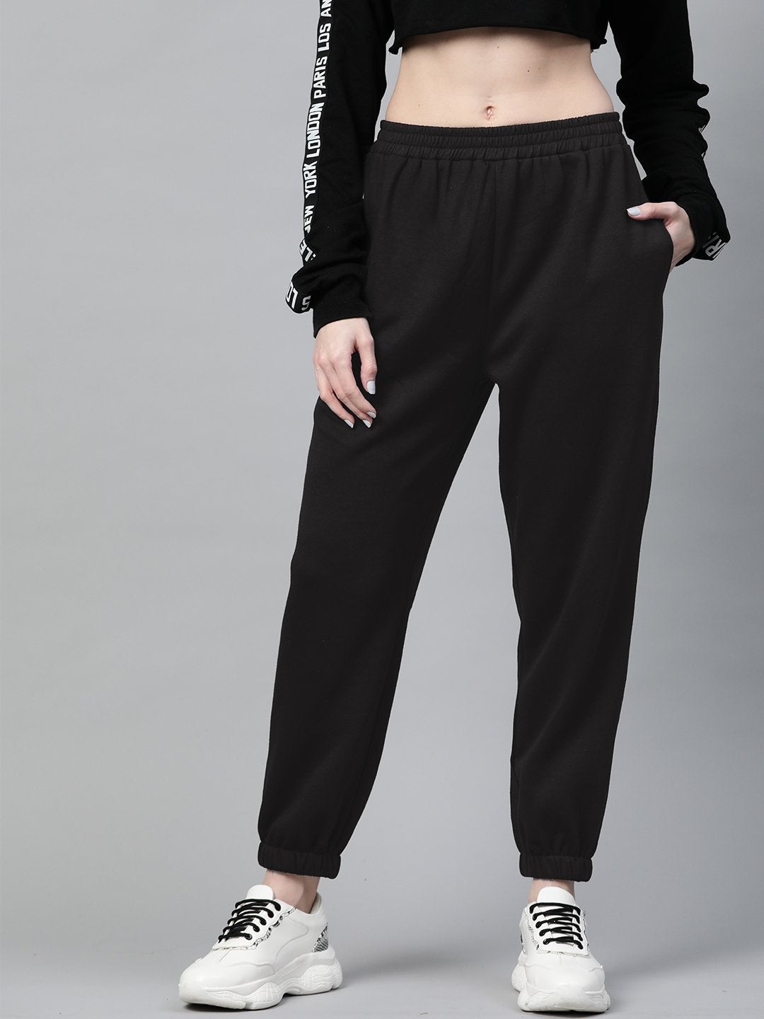 Women's Black Fleece Jogger