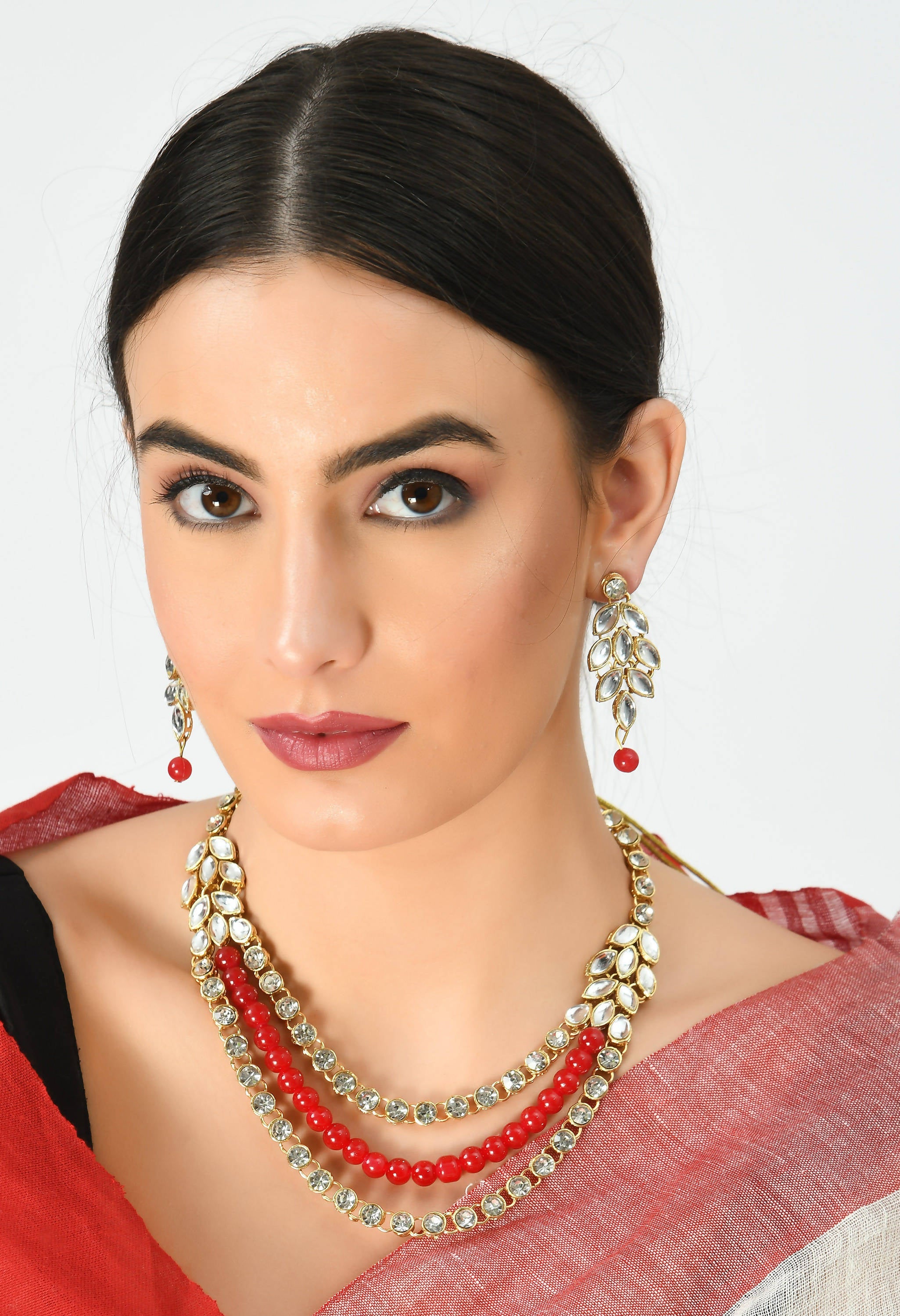 Johar Kamal Latest Design Pearls & Stone work Mangalsutra Nec
