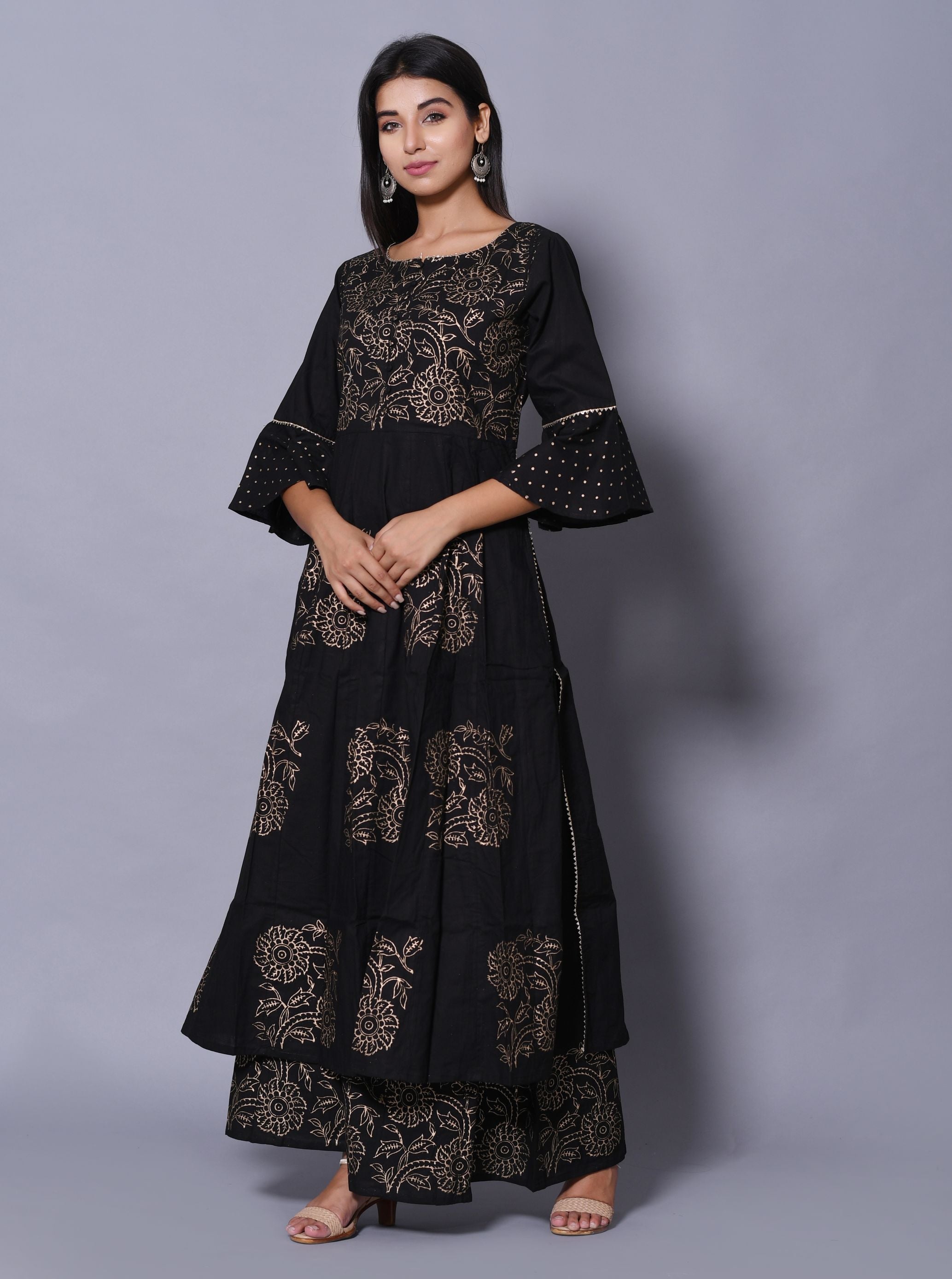 Women's Anarkali Kurta Palazzo Set (2Pc Set)