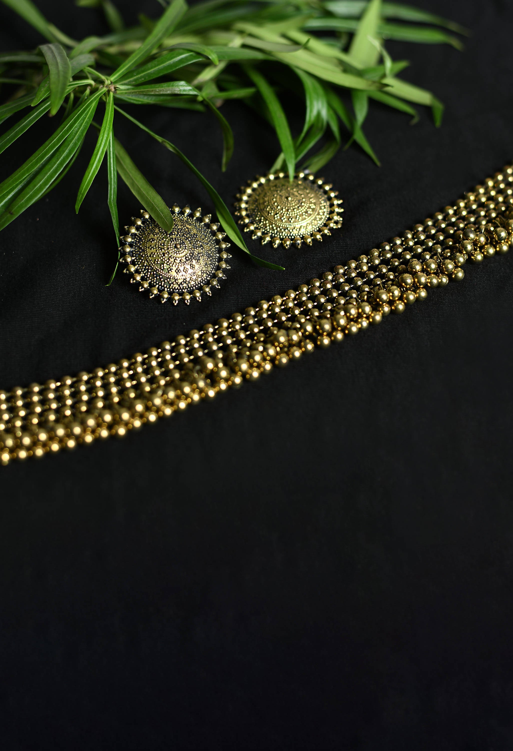 Trendia Golden Colour Chokar Necklace with