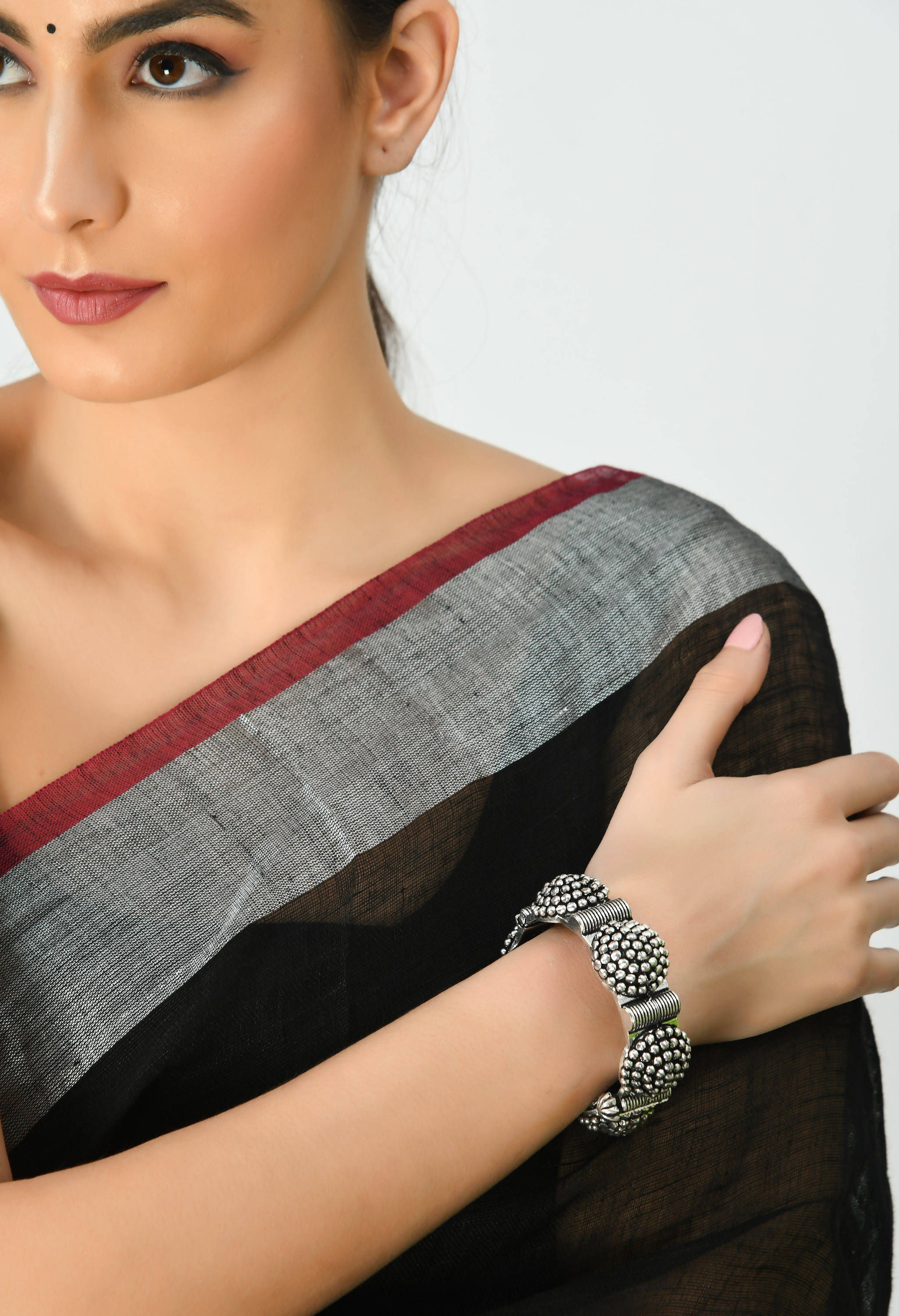 Johar Kamal Silver-Replica Bangles cum Bracelet