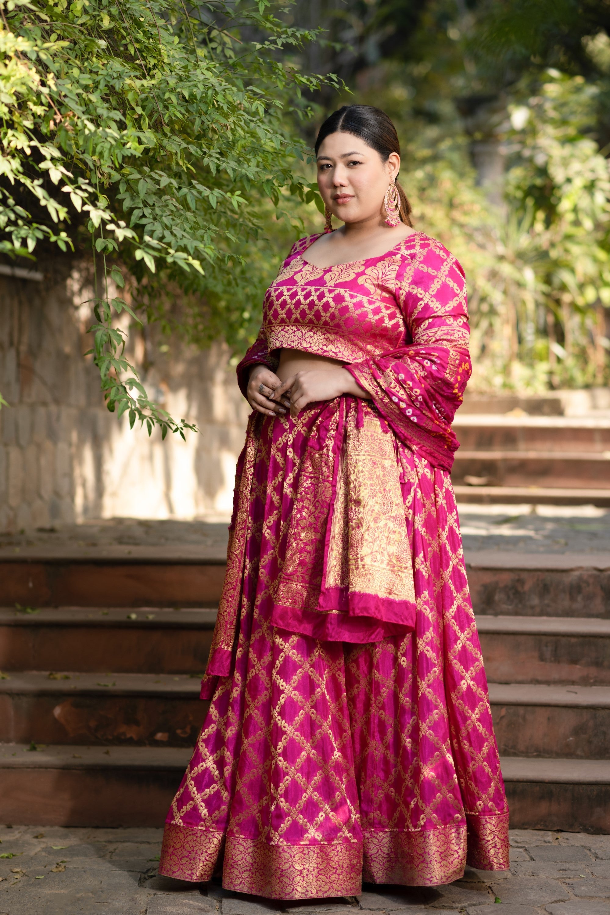 Women's Pink Lehenga Choli