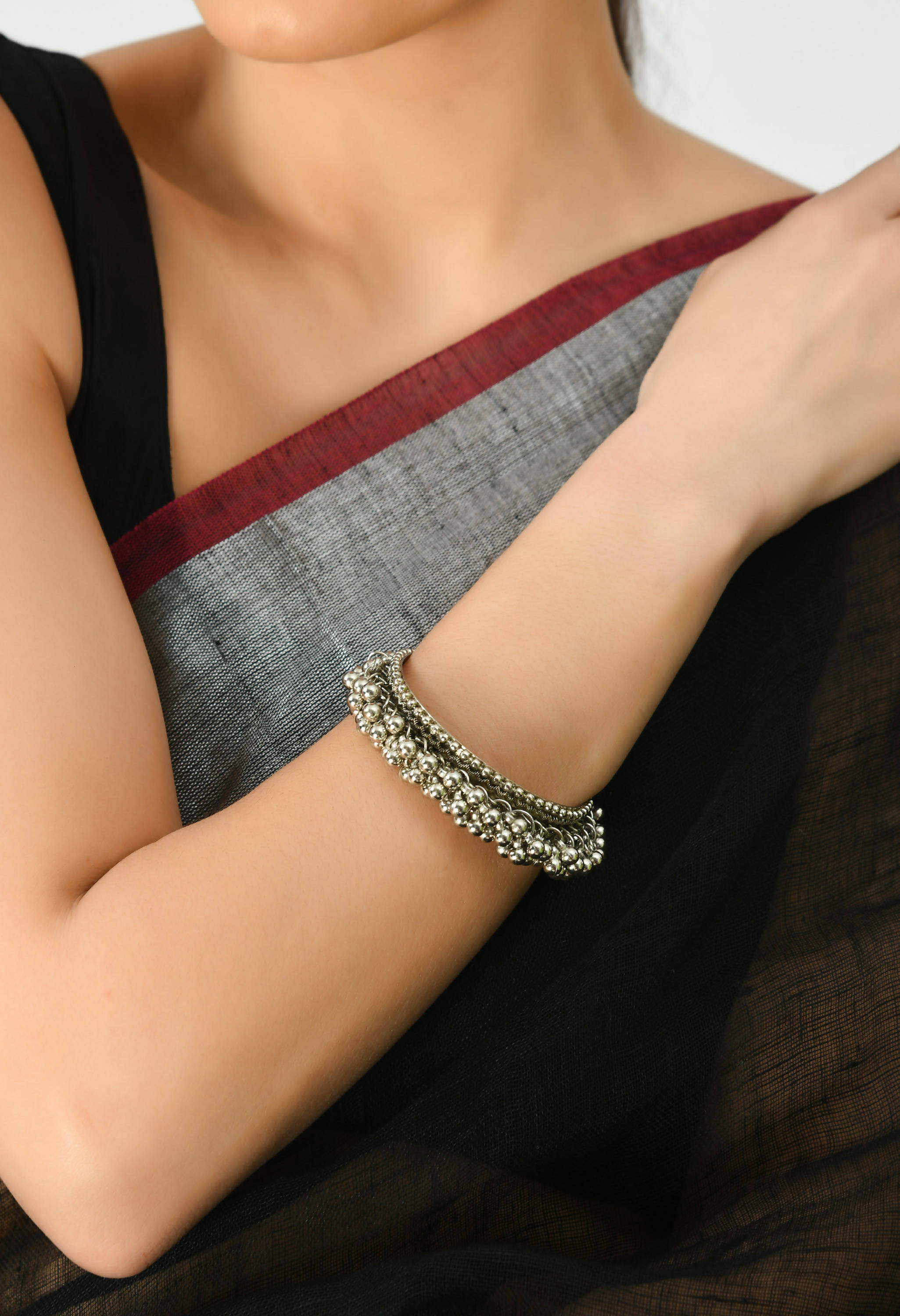 Johar Kamal Trendy Oxidized Ghungru Design Bracelets
